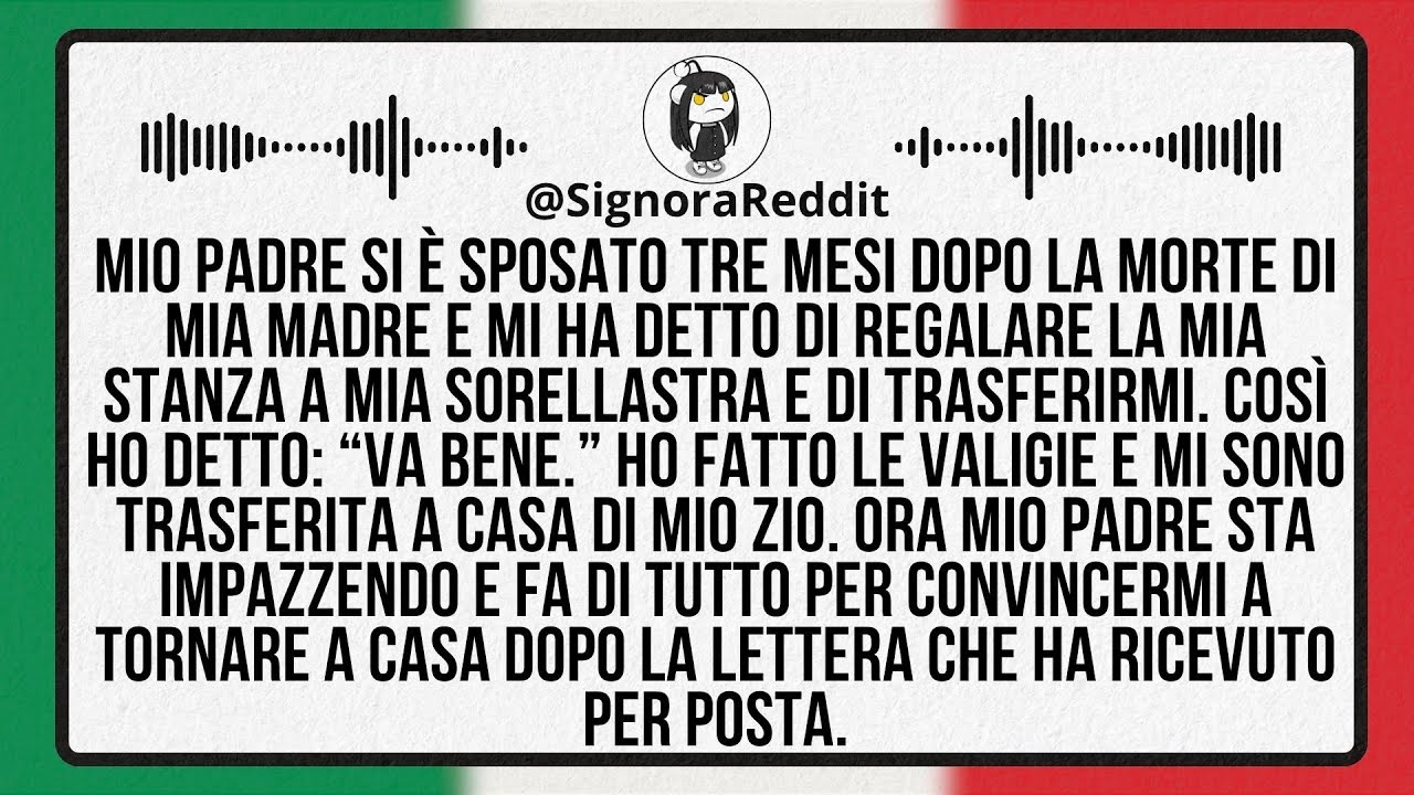 Mio Padre Si È Sposato 3 Mesi Dopo La Morte Di Mia Madre E Mi Ha Chiesto Di Lasciare La Mia Stanza