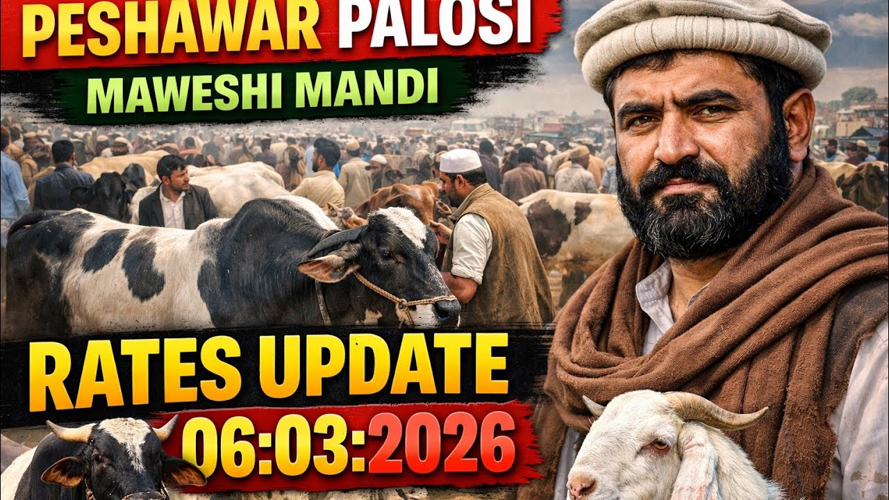 Peshawar Palosi Maweshi Mandi 🐄 Latest Animal Rates Today | 06-03-2026