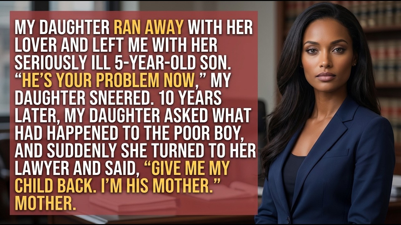 My Daughter Ran Away With Her Lover And Left Me With Her Ill 5-Year-Old Son — Ten Years Later