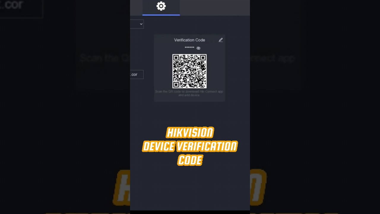 Hikvision Device Verification Code #cctv #hikvision #cctvcamera