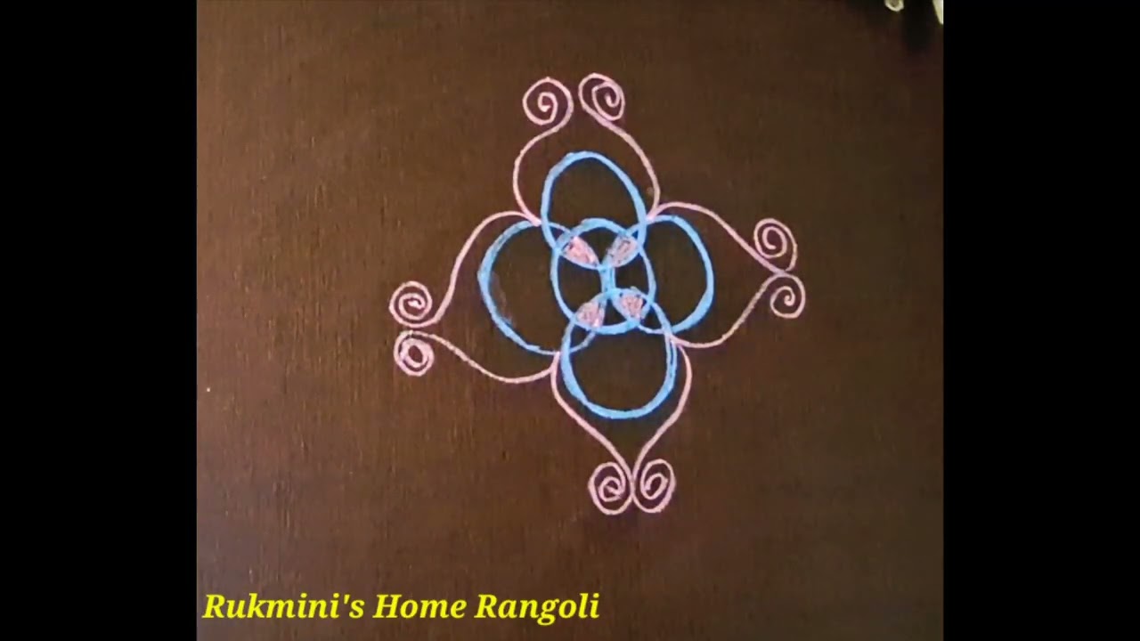 ✨️QUICK CIRCLE RANGOLI✨️#freehandrangolis 