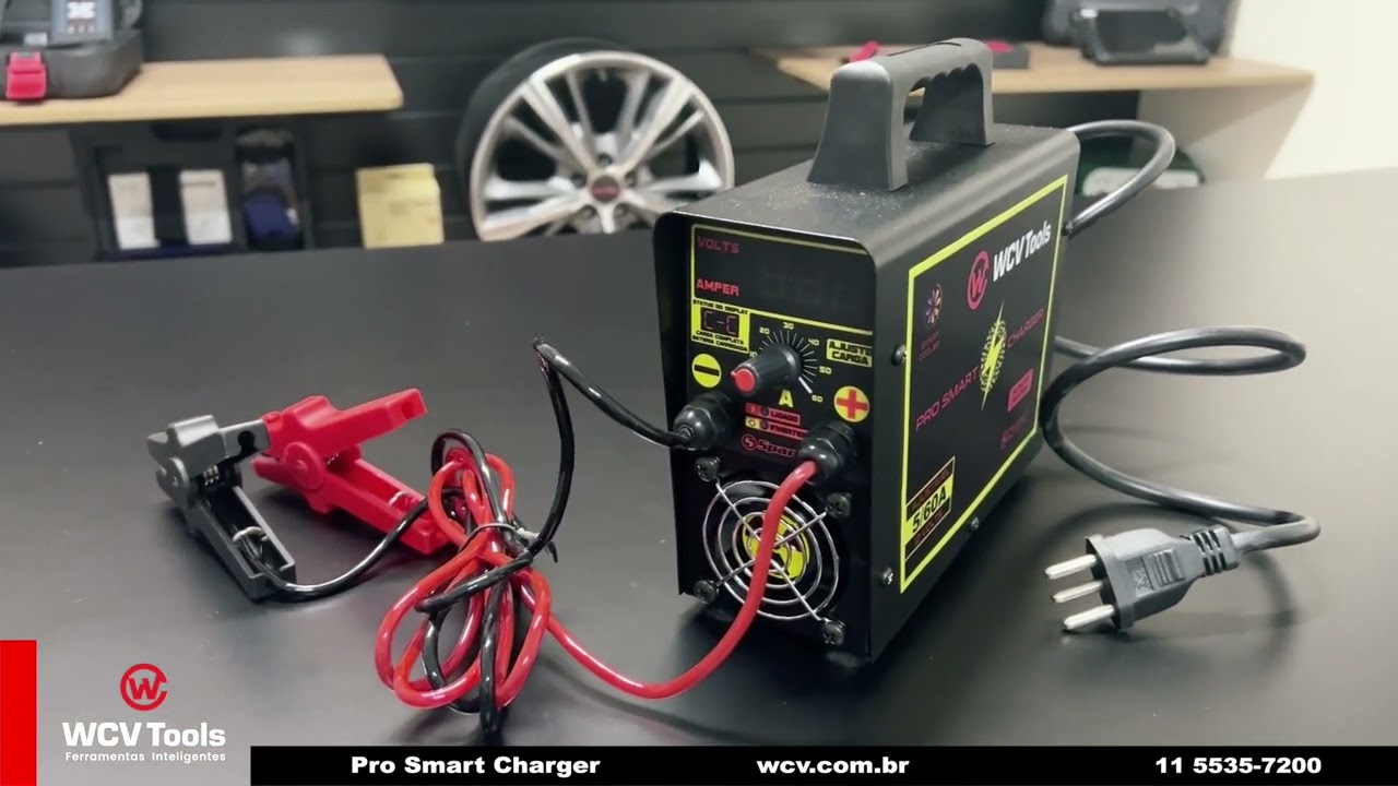 Estabilizador Tensão e Carregador de Baterias Automotivo - Pro Smart Charge - WCV Tools
