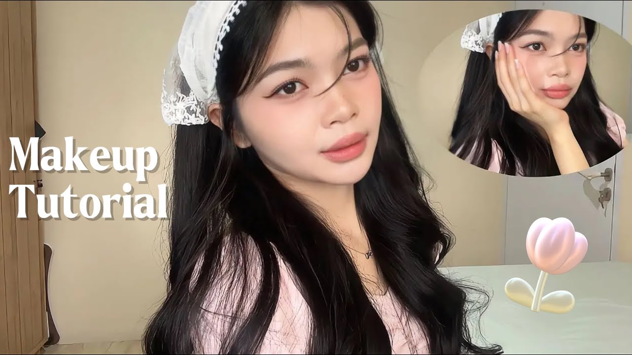 my first makeup tutorial inspired by the korean &lsquo;clean girl&rsquo; look 🌷🪞