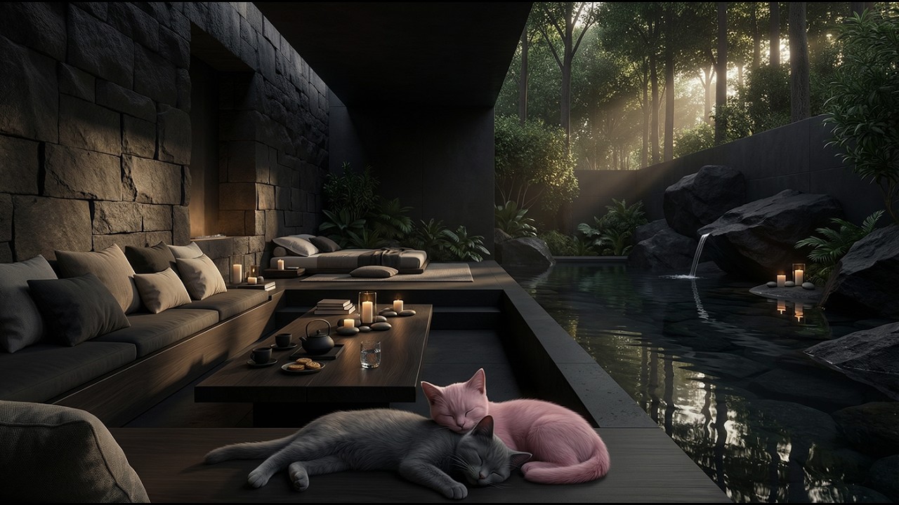 Cenote Sanctuary & Natural Water (Meditation Music) — Sleeping Cats (Series No. 6)