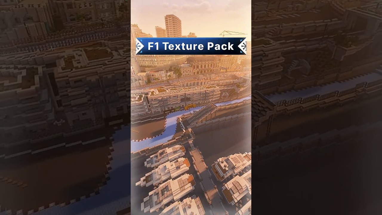 This texture pack allows you to feel like an F1 driver, in Minecraft