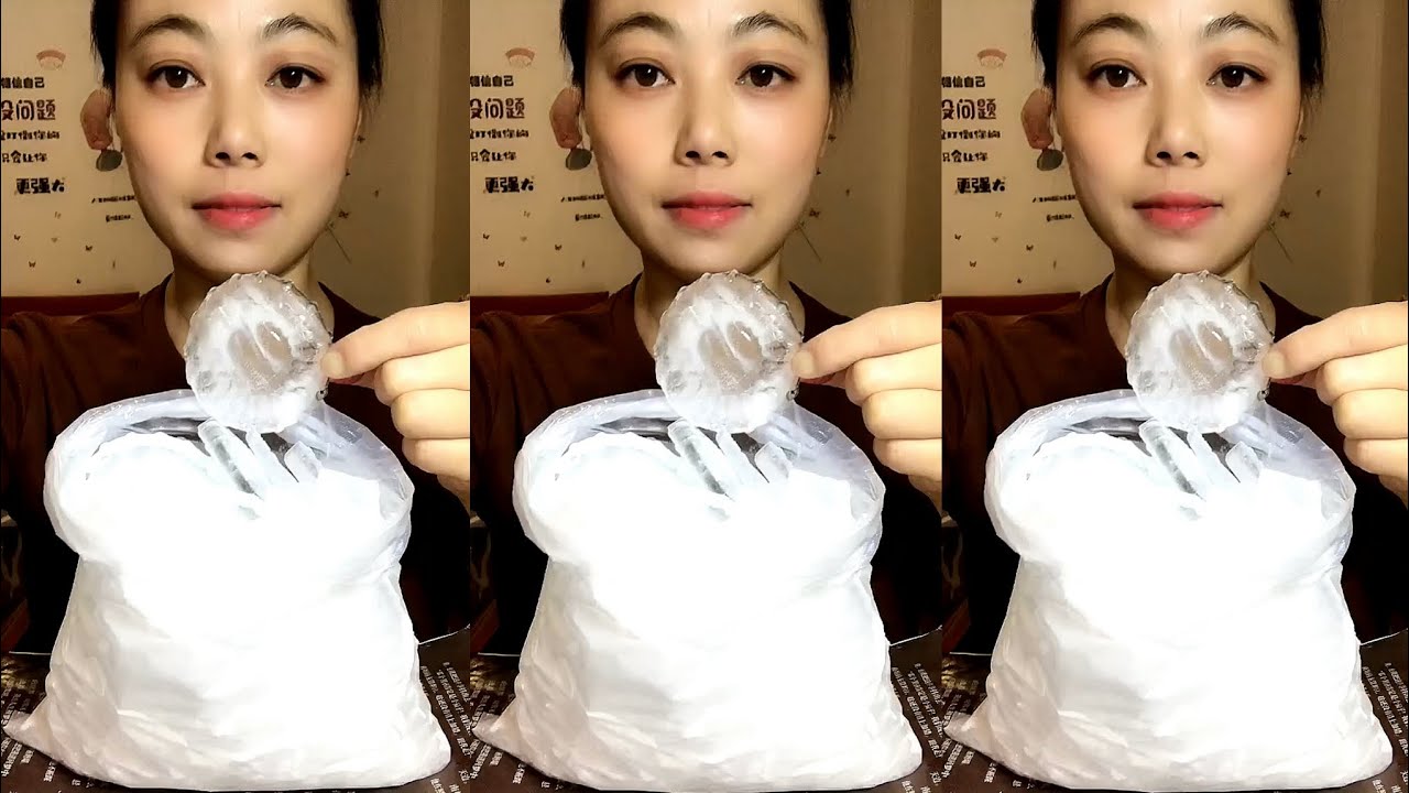 ASMR THIN ICE EATING / ICE EATING