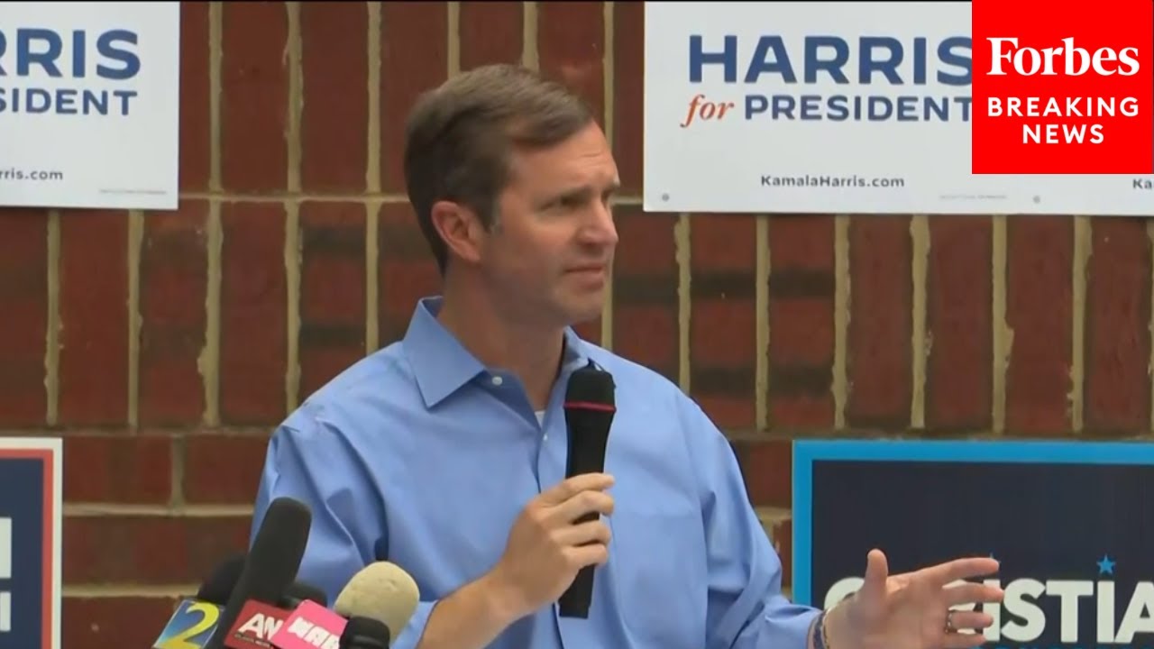 Kentucky Governor Andy Beshear, Top Dem VP Contender, Speaks At Harris Campaign Event
