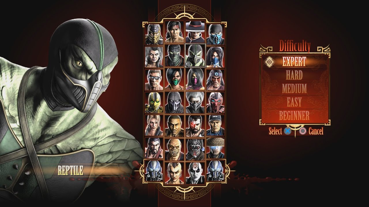 Mortal Kombat 9 Reptile Expert Arcade Ladder