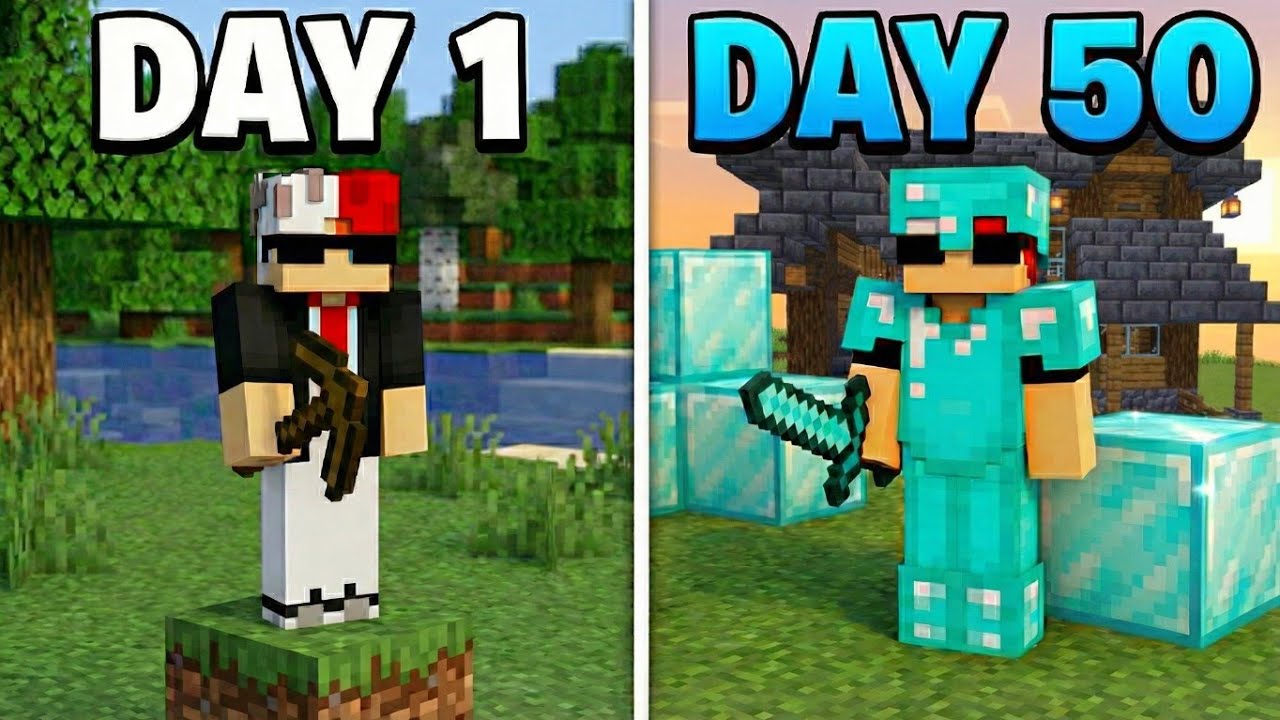 I Survived 50 DAYS in Minecraft ! (HINDI)