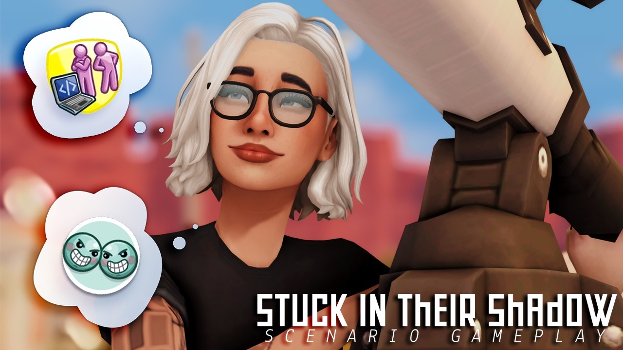 Nova Curious Is Trying to Prove Herself 💻💥 Playing the Stuck in Their Shadow Scenario in The Sims 4