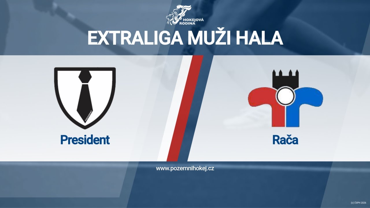President - Rača  24.1.2026 17:00 Extraliga muži hala