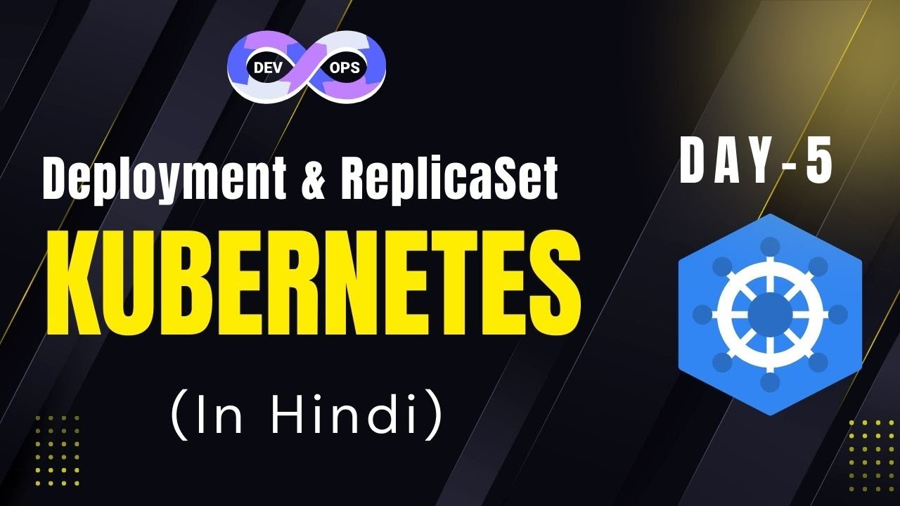 Day-5 | Kubernetes Deployment & ReplicaSet Explained | Scaling & Self-Healing | Hindi