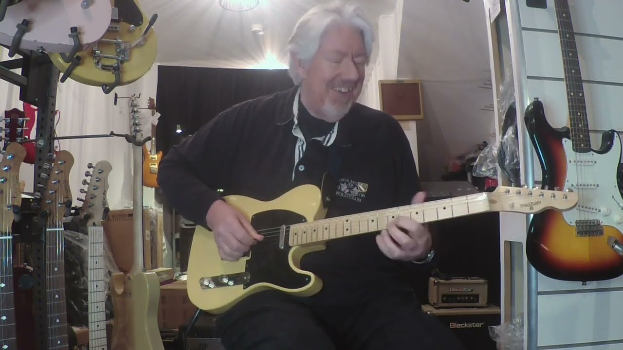 LISTERS GUITARS TV - MAYBACH GUITARS TELEMAN T54 BUTTERSCOTCH BLACK GUARD AGED WITH STEVE J CURTIS