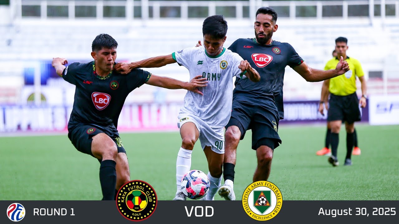 M01 VOD -- KAYA FC - ILOILO VS PHILIPPINE ARMY FC || PFL 2025-2026
