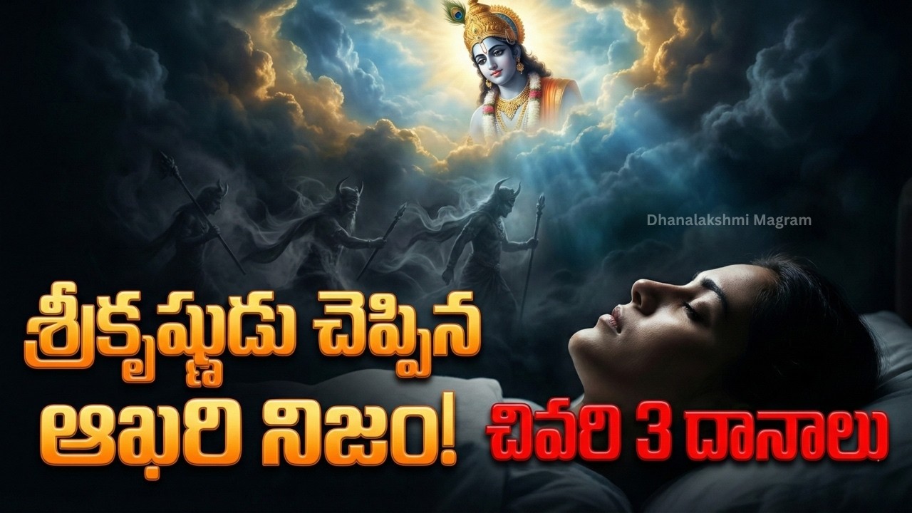 నరకానికి వెళ్ళకూడదంటే చనిపోయే లోపు ఈ 3 దానాలు చేయండి! | Sri Krishna Stunning Truth