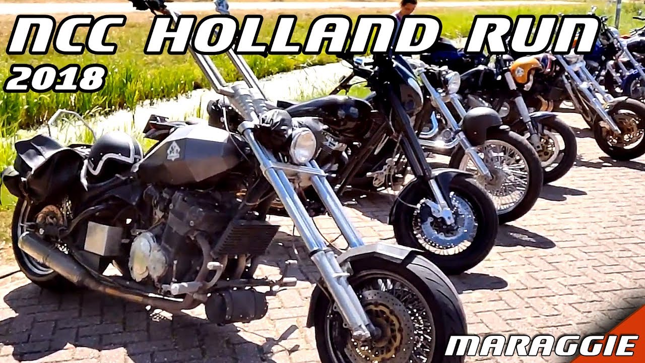 National Chopper Club - display of club bikes in Holland 2018