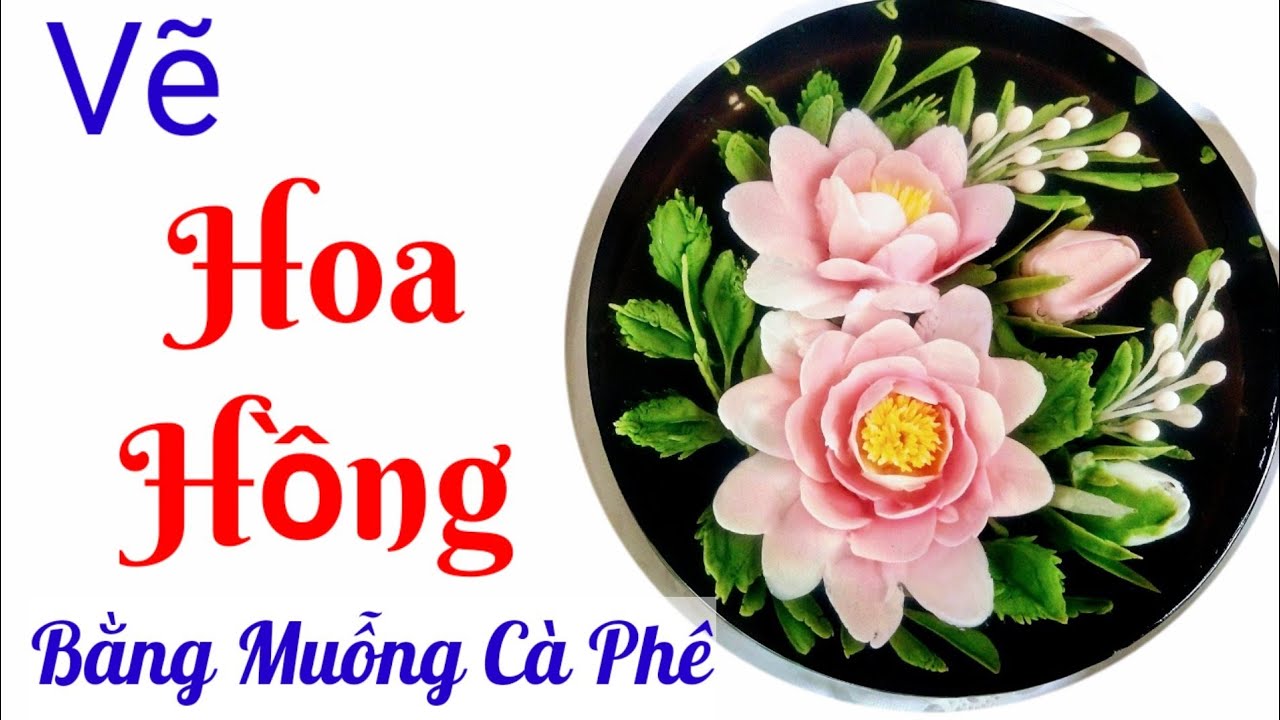 Thạch Rau Câu 3D - Vẽ Hoa Hồng Bằng Muỗng (thìa) Cà Phê