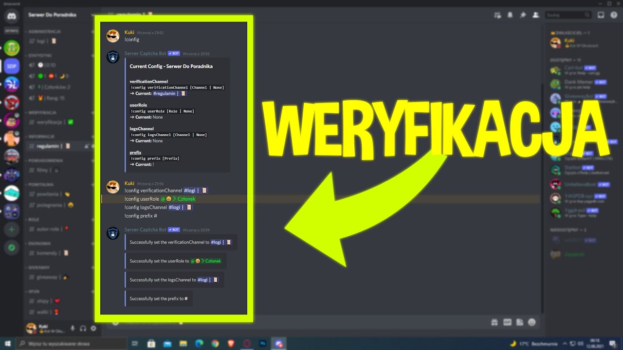 Weryfikacja CAPTCHA - Discord Poradnik #19