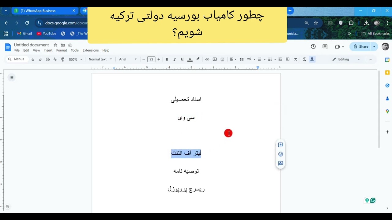 آموزش ثبت نام بورسیه دولتی ترکیه