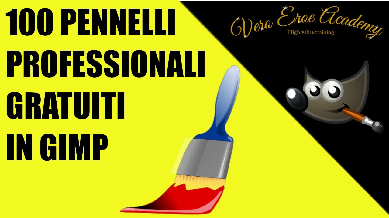 100 PENNELLI PROFESSIONALI GRATUITI IN GIMP - COME AVERE 100 PENNELLI GRATIS CON GIMP