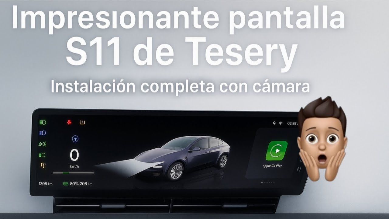 IMPRESIONANTE PANTALLA para TU TESLA en manos de TESERY