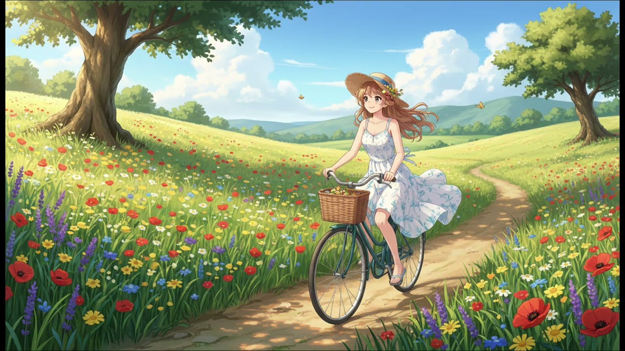 Ghibli-Style Cozy Scenes 🍃 | Soft Piano Music for Relax & Study