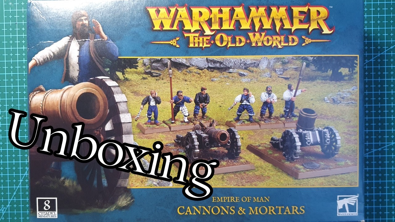 Unboxing - Warhammer TOW Empire Great cannons and mortars [PL]