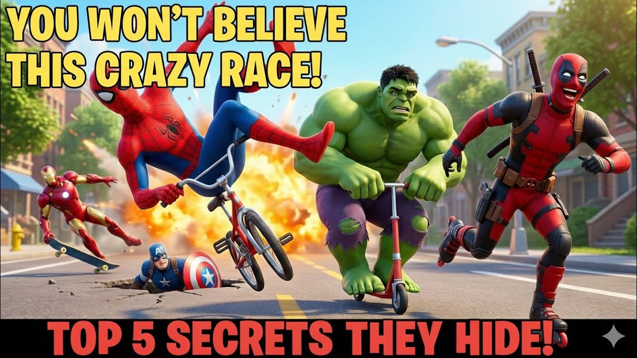The CRAZIEST Superhero Race in History! (Total Chaos!)#animation #race #superhero