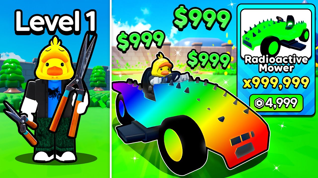I Spent $48,210 Unlocking MAX POWER Mower in Roblox Grass Farming Simulator!