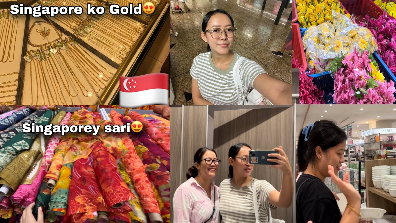First vlog with story ko dd haru sanga🤭❤️||singapore ko dipawali🇸🇬❤️