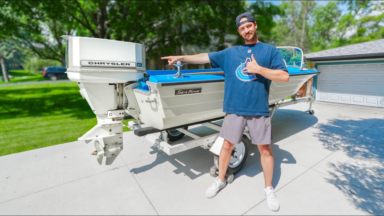 I Finally Bought A Motor For My ABANDONED Boat Project || 55HP Chrysler Magnapower