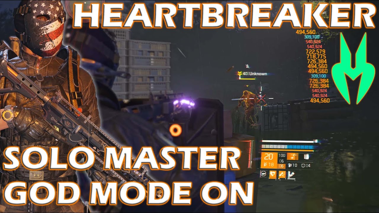 Heartbreaker Run N' Gun Tank | Solo Build Master Difficulty | Y6S3 #division2