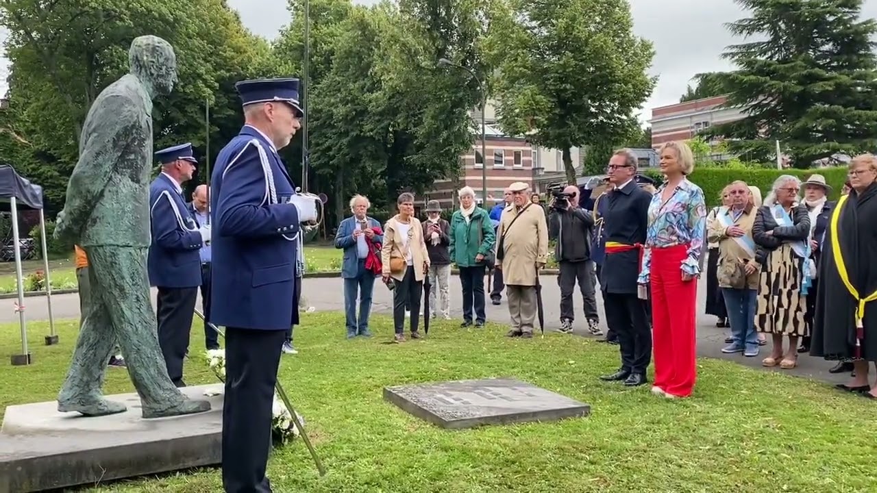 Hommage au roi Baudouin devant l’Observatoire (31 juillet 2023)