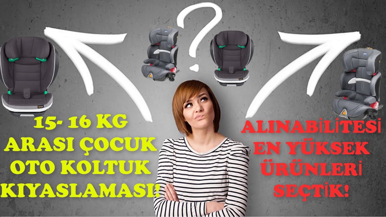 15 - 36 KG ÇOCUK OTO KOLTUĞU KIYASLAMASI! VİDEOYU İZLEMEDEN OTO KOLTUĞU ALMAYIN!