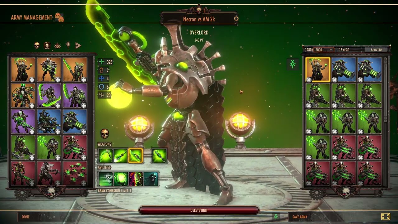 Warhammer 40k Battlesector Army Build Guide Necron vs Astra Militarum