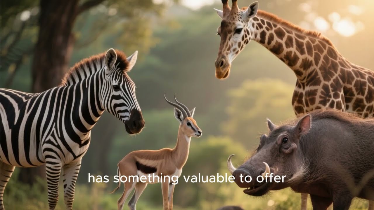 The Three Unlikely Friends: An African Jungle Adventure🐘🐰 | Friendship Story for Kids 🦔🌍