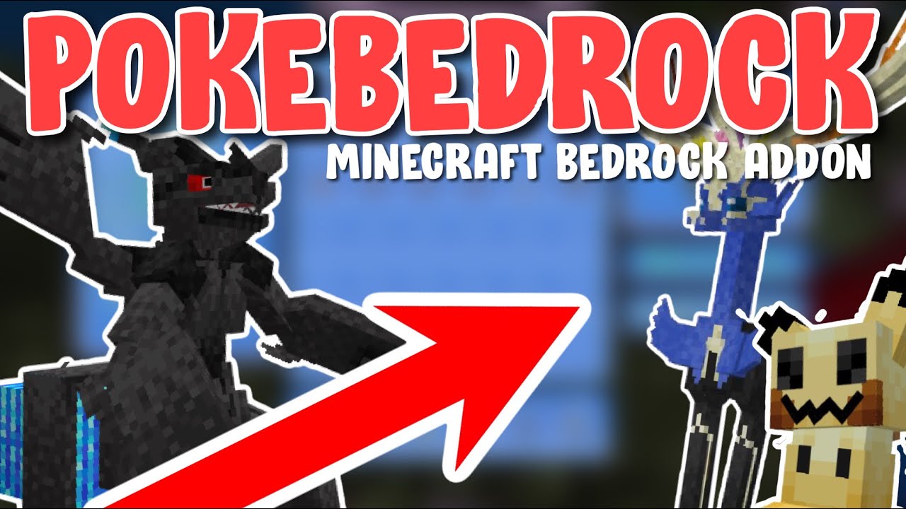 PokeBedrock Public Update Showcase | Minecraft Bedrock Pokemon Addon | 500+ Pokemon, PC Update