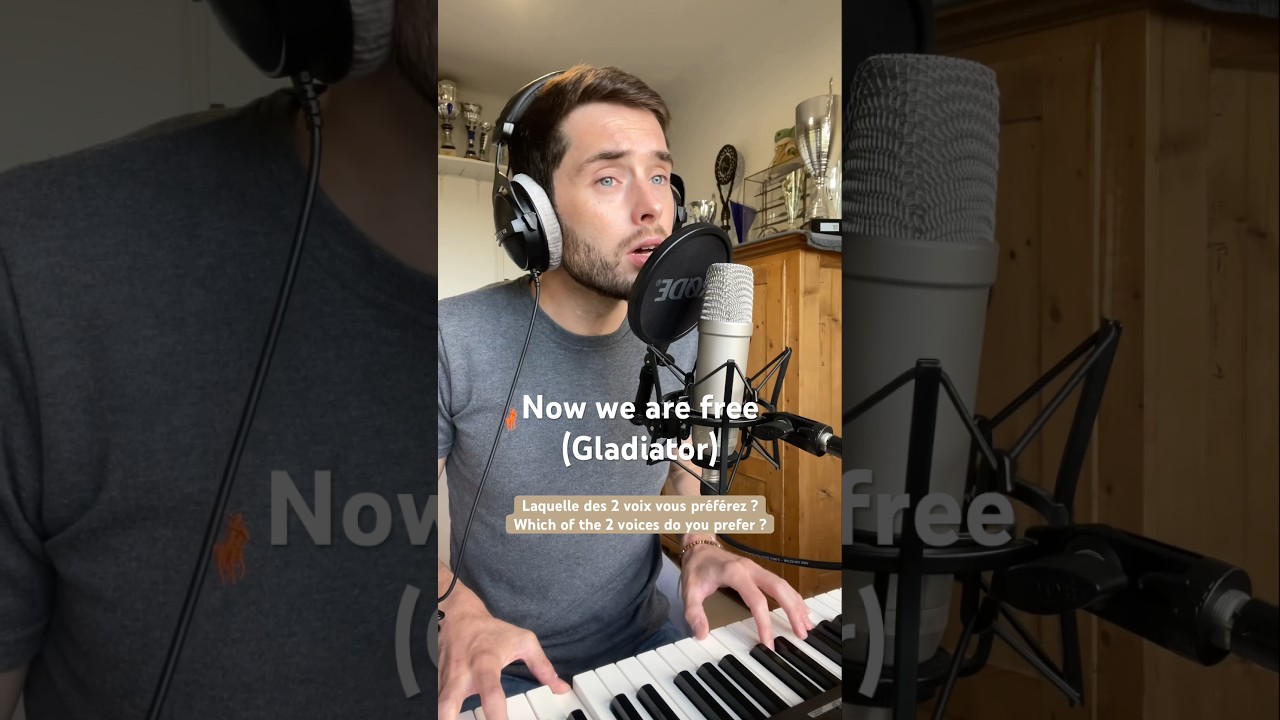 Now we are free (Gladiator) - Hans Zimmer (Alexis Carlier Cover plus longue) #chant #singing #piano