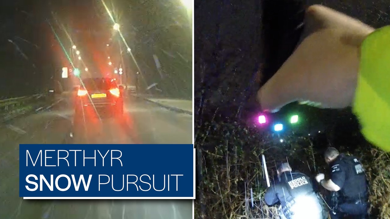 Merthyr man jailed following snowstorm pursuit.