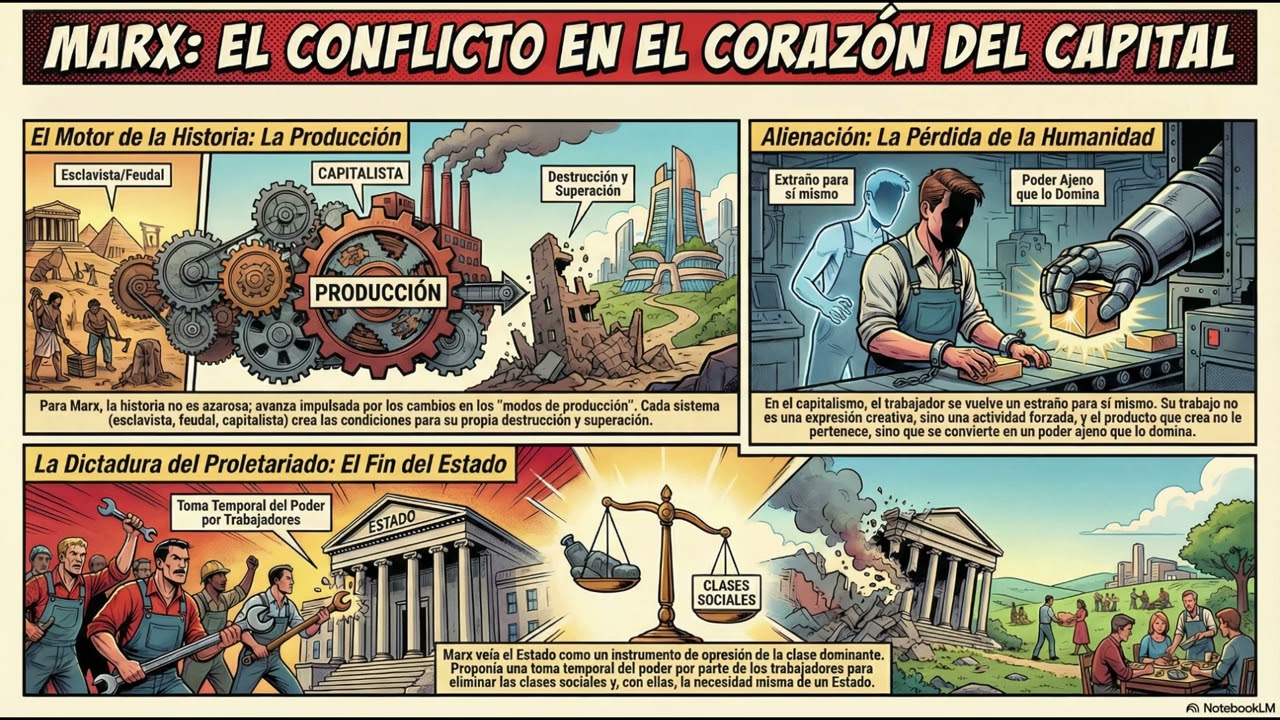 ⚖️Marx: Alienación, dictadura del proletariado, agentes IA. Filosofía desarrollo profesional Podcast