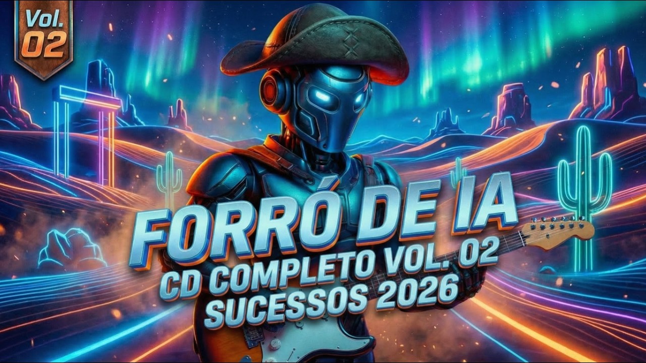 FORRÓ DE IA - CD COMPLETO Vol. 02 (Sucessos 2026) | Piseiro, Sofrência e Vaquejada