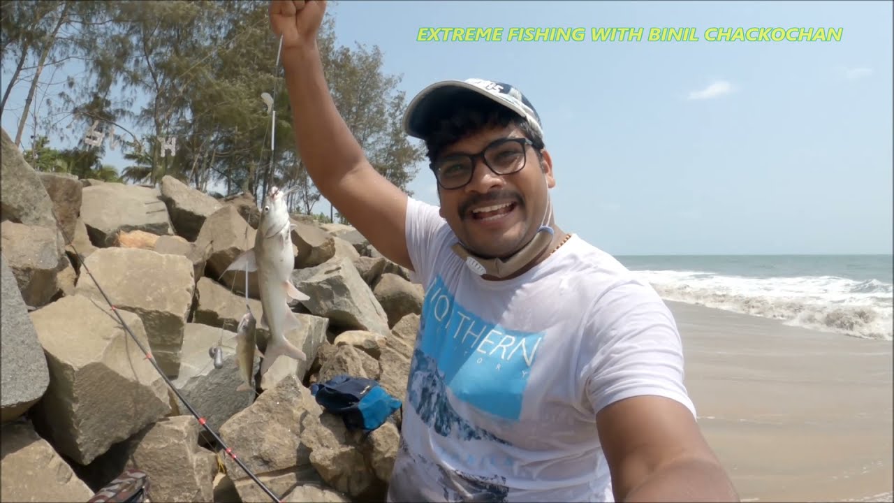 SURF FISHING INSHORE Cherai Beach Vypin Island KERALA FISHING and Little Adventure  ചെറായി ബീച്ച്