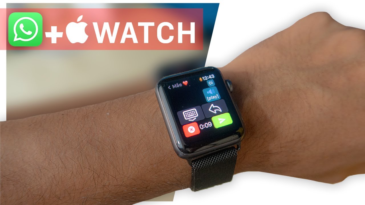 Como ter Whatsapp completo Com Áudio e texto no Apple Watch em 2021 -   (ANÁLISE + SORTEIO)