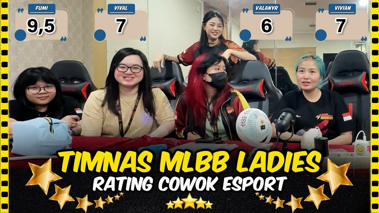TIMNAS MLBB LADIES RATE COWOK ESPORT ! SERU BANGET!🤣🤣🤣