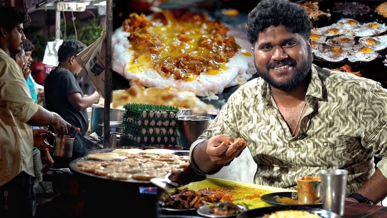 மச்சான் கடை 🔥 மூளை கறிதோசை | Trichy Street Food Vibe ❤️‍🔥 | Foodie Prabu