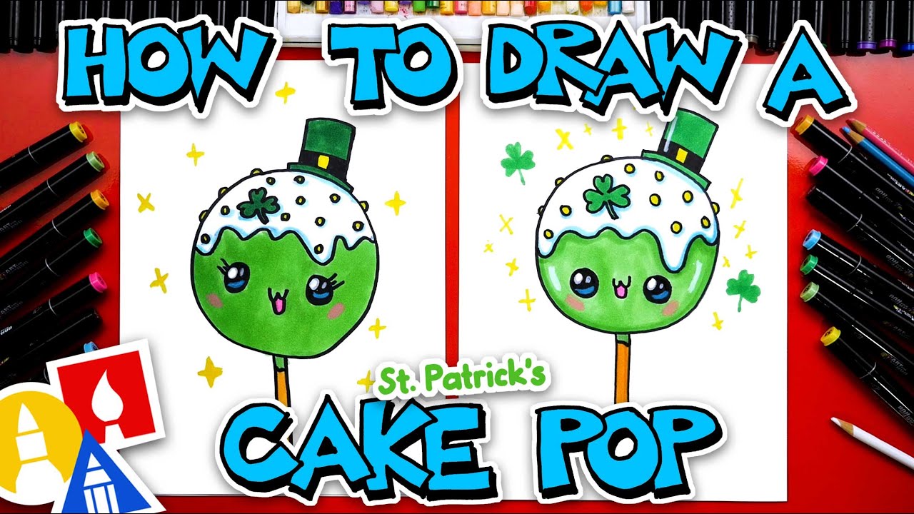 How To Draw A St. Patrick's Day Cake Pop