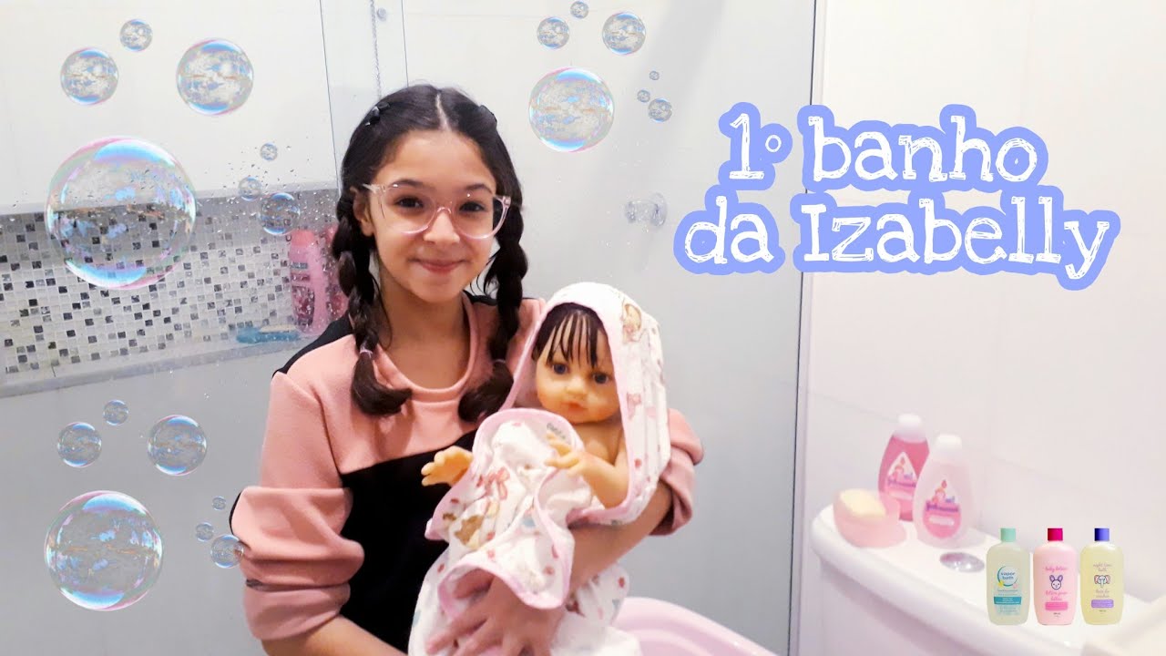 Primeiro banho da minha beb&ecirc; reborn