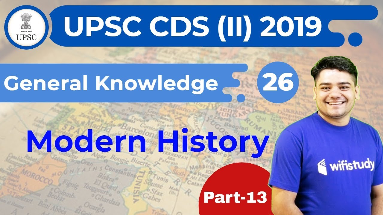 3:30 PM - UPSC CDS (II) 2019 | GK by Sandeep Sir | Modern History