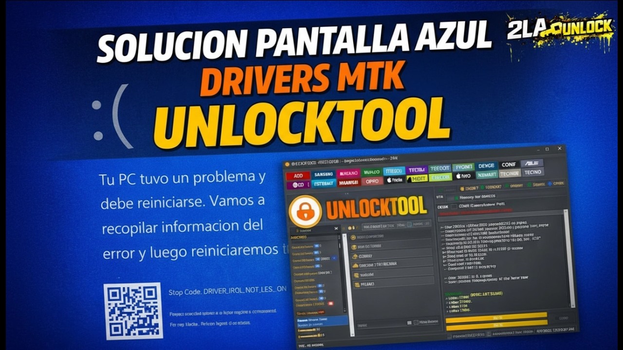 ✅ ERROR PANTALLA AZUL EN WINDOWS 10 - 11 AL USAR UNLOCKTOOL MTK & FRP REDMI 10A HYPEROS - TSM TOOL ✅