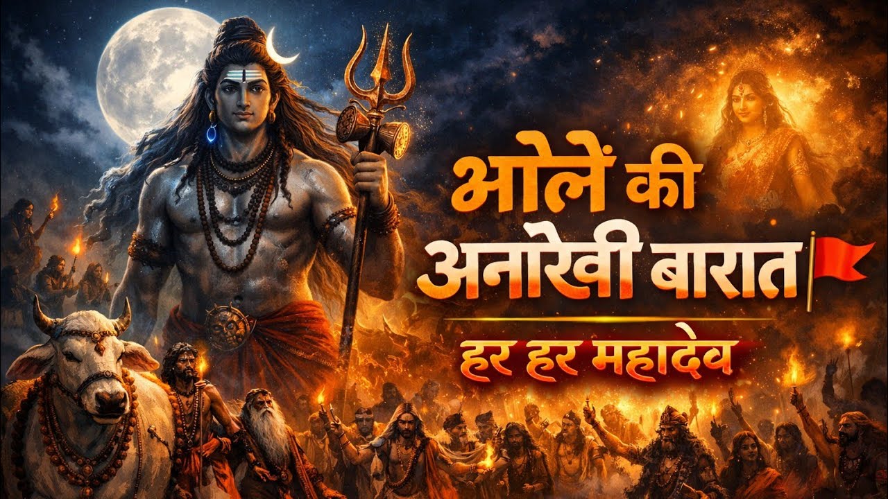 भोले की अनोखी बारात: AI संगीत के साथ शिव का दिव्य भजन